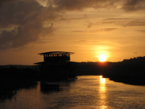 Coucher de soleil sur Kaw